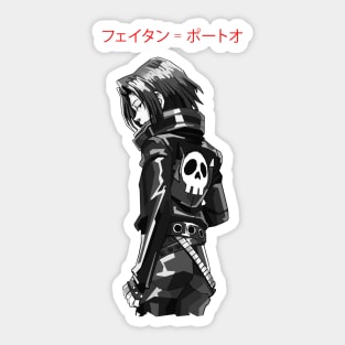 Fei B&W Sticker